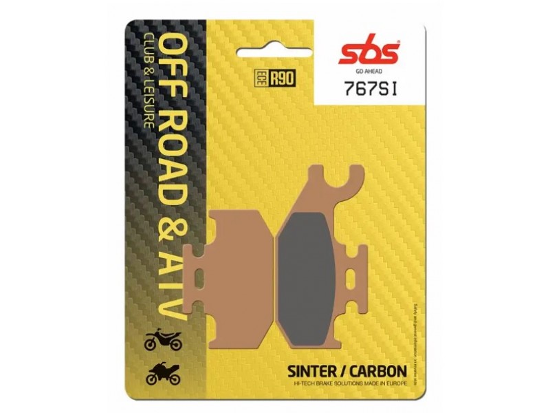 Колодки гальмівні SBS Sport Brake Pads, Sinter/Carbon 767SI